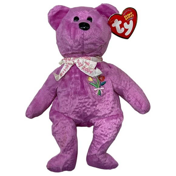 MOTHER 2004 Rare Collectible Ty Pink Teddy Bear Plush Toy! - Picture 2 of 5